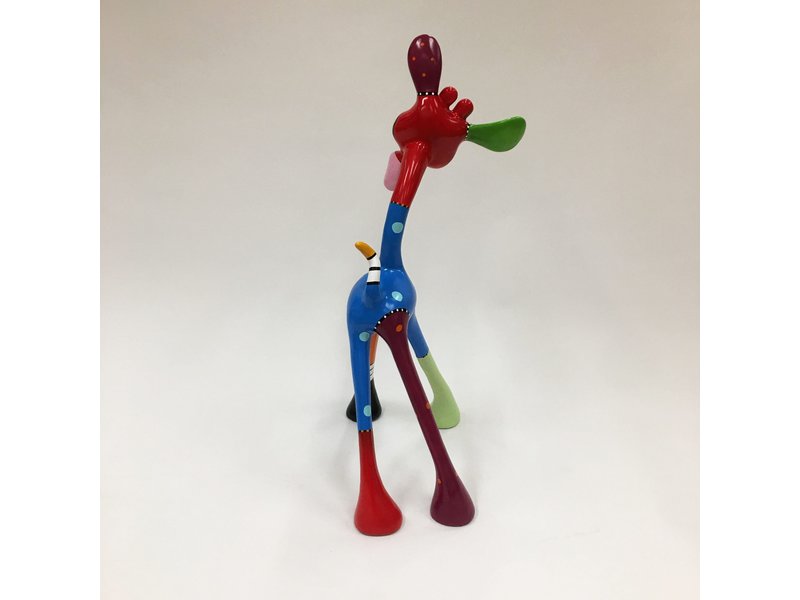 Jacky Art Pop Art Statue Giraffe Dab von Jacky Zeegers