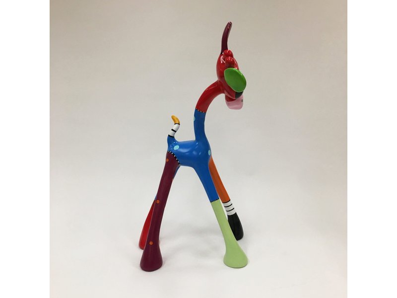 Jacky Art Pop art statue giraffe Dab by Jacky Zeegers