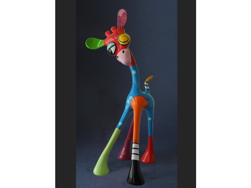 Jacky Art Pop Art Statue Giraffe Dab von Jacky Zeegers