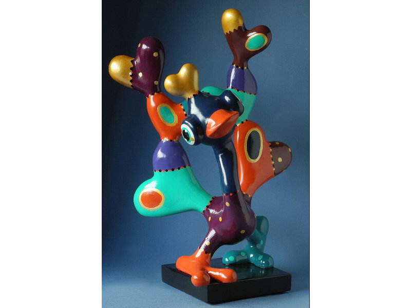 Jacky Art Pop art sculpture  bird Bob by Jacky Zegers