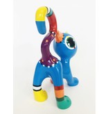 Jacky Art Cat Django, brightly coloured animal figurine