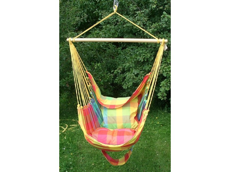 Hanging chair with two pillowcases and footrest    XL