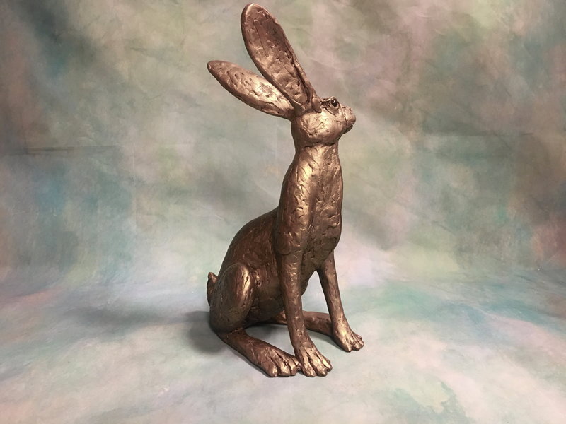 Frith Sculpted hare statue Tobias, sitting hare - Thomas Meadows