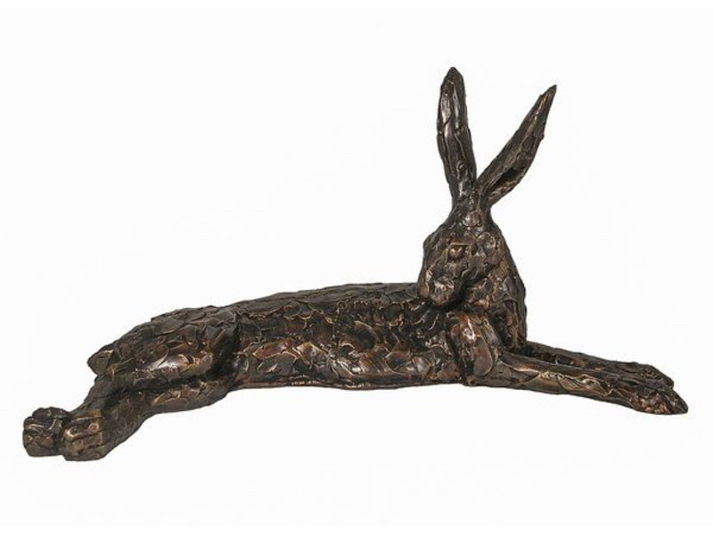 Frith Escultura liebre reclinada - Paul Jenkins - Colección Premier