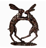 Frith Sculptuur boksende hazen - medium -  Premier Collectie