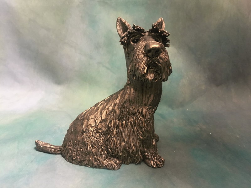 Frith Ruwharige Schnauzer Frazer Scotty - kunstbeeldje hond,  Veronica Ballan