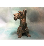 Frith Rough-haired Schnauzer - art sculpture dog Frazer Scotty , Veronica Ballan