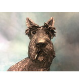Frith Rauhhaarschnauzer - Hundeskulptur Frazer Scotty - Veronica Ballan