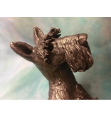 Frith Rough-haired Schnauzer - art sculpture dog Frazer Scotty , Veronica Ballan