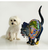 Toms Drag Lfe-size black cat  statue "DJ Bandit"