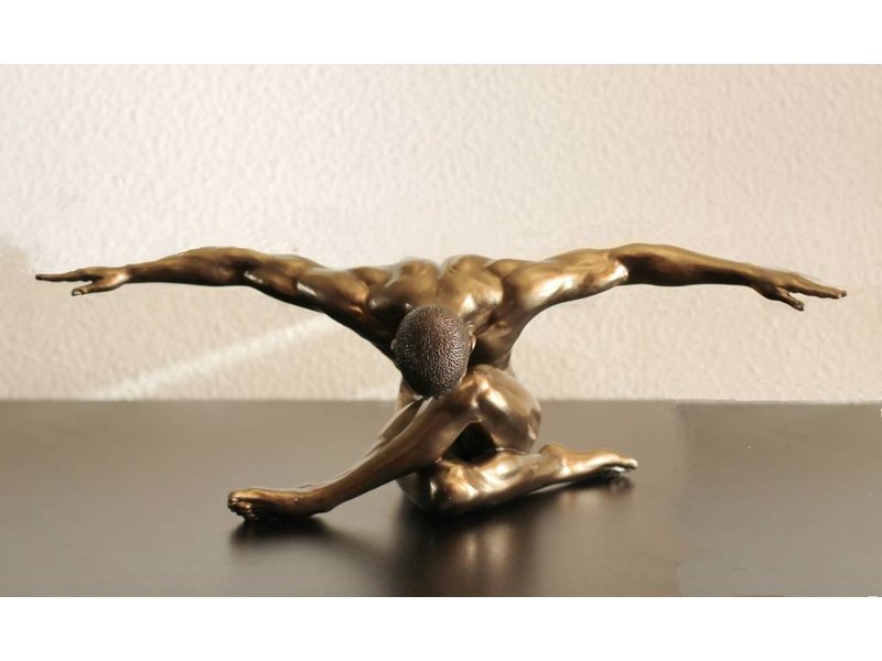 BodyTalk Patinated bronze sculpture - male - XL