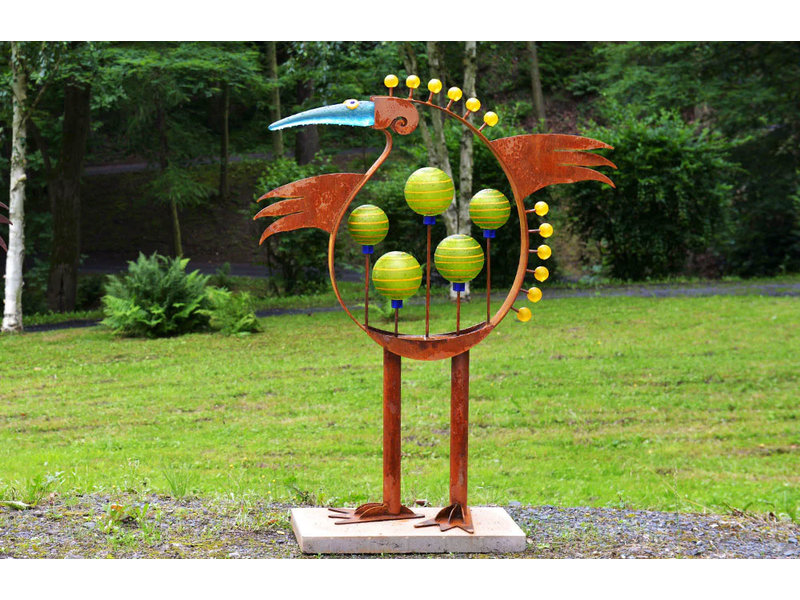 Borowski Vogel Skulptur  Lucky Bird, Garten Kunstobjekt