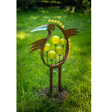 Borowski Vogel sculptuur van glas en staal, tuin kunstobject