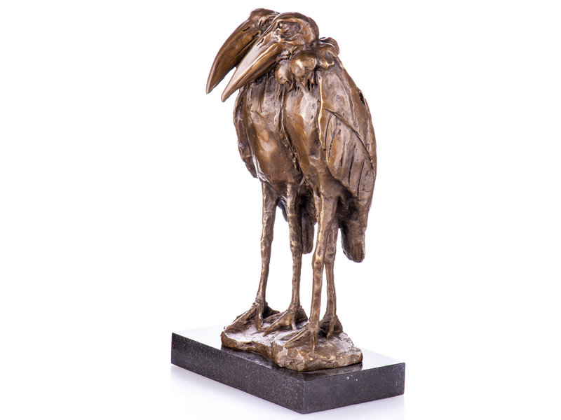 Bronzen Maraboe ooievaars koppel - vogelobject