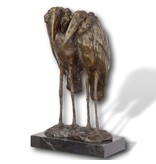 Bronzen Maraboe ooievaars koppel - vogelobject