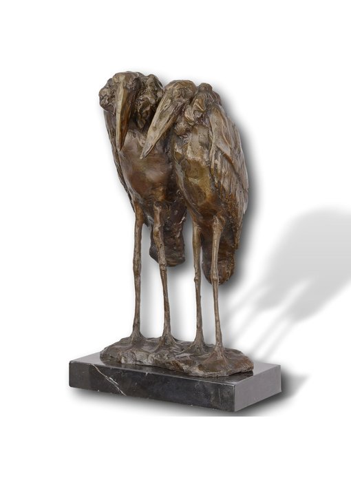Marabu Vogel Paar - Bronze