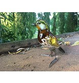 Loranto Vetro Pájaro de cristal, tonos ámbar