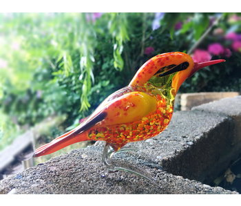 Loranto Vetro Pájaro de cristal, naranja