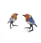 Loranto Vetro Speckled Solid Glass Finch - Handcrafted