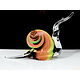 Snail  Sidney - Bohemian crystal glass -  L - SOLD