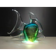 Groene vis - Crystal Glas - XL