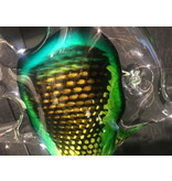 Bohemia Crystal Large, green-tinted Angelfish of crystal clear Bohemian glass