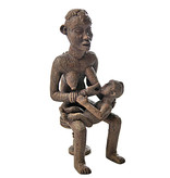 Mouseion Figura africana "Madre e hijo"