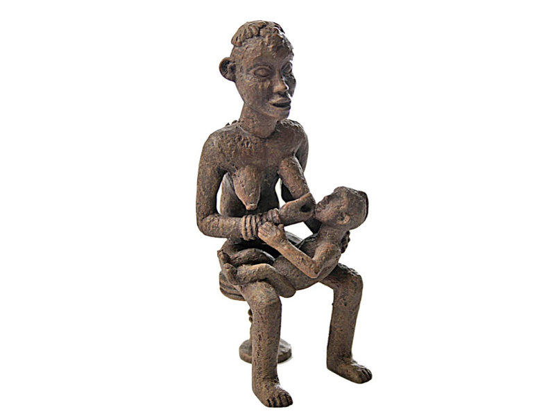 Mouseion Figura africana "Madre e hijo"