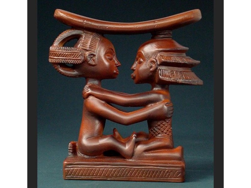 Mouseion Headrest, origin Luba people Congo