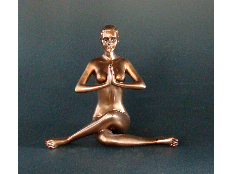 BodyTalk Estatuilla de yoga en oro rosa, Salutation Seal - Anjali Mudra