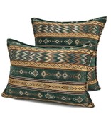 BoHo Bohemian decorative cushion cover, emerald green - Set of 2