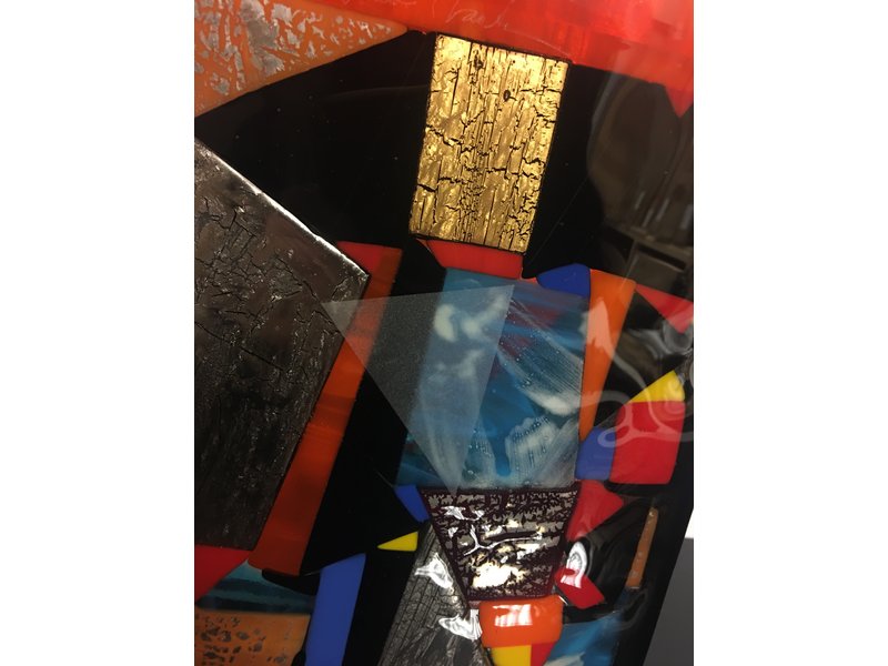Design Elena Exclusive glass fusion object as a table lamp - model 127