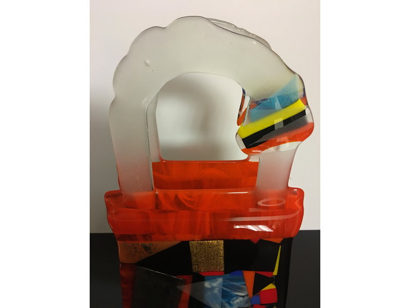 Design Elena Exclusive glass fusion object as a table lamp - model 127
