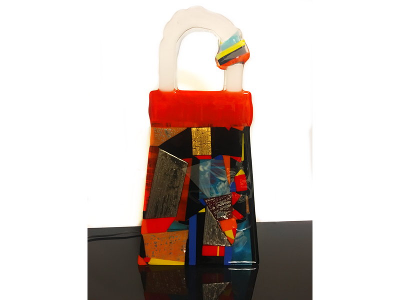 Design Elena Exclusive glass fusion object as a table lamp - model 127