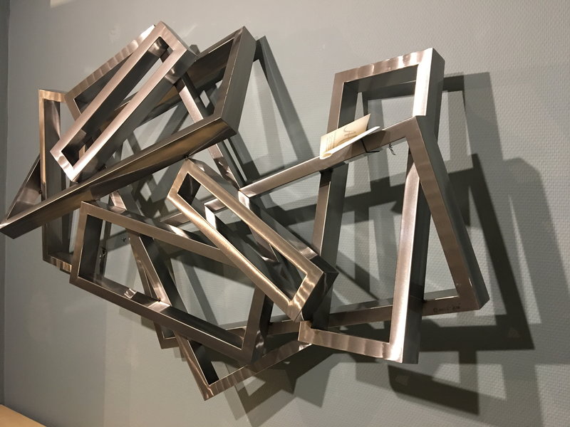 C. Jeré - Artisan House Abstracte, metalen wanddecoratie van rechthoeken
