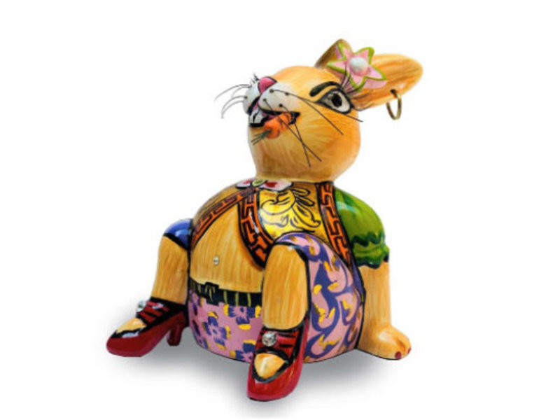 Toms Drag Rabbit figurine with golden boots 'Nicky'