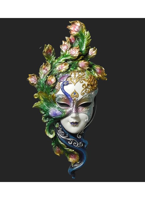 Máscara veneciana IL PAVONE - Colour