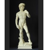 Mouseion Estatua desnuda David, estatua de arte romano - blanco veteado