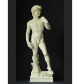 Mouseion Nude statue David, Roman art statue - white veined