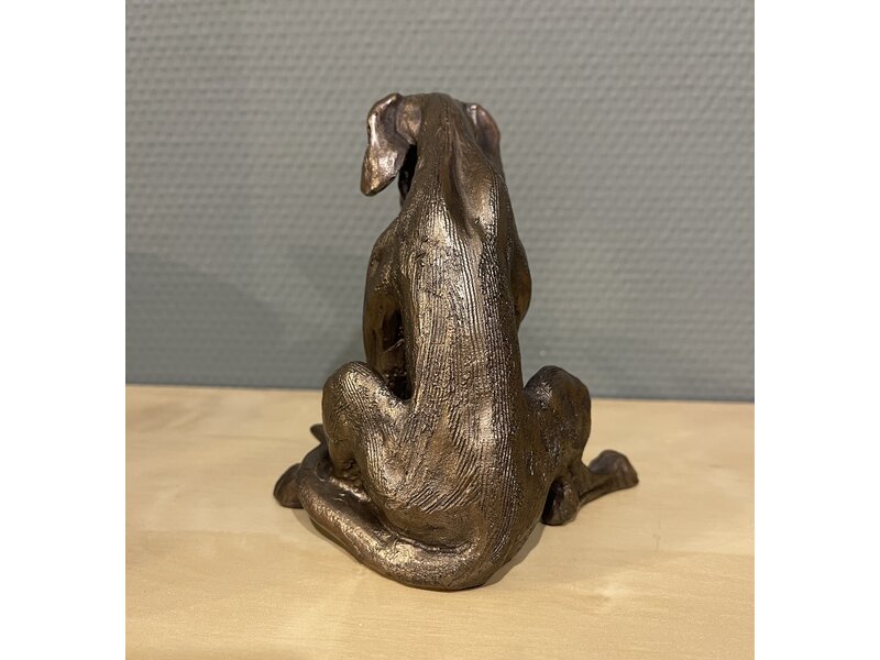 Frith Skulptur Hund  Amber mit Welpen