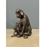 Frith Sculptuur hond  Amber met puppy