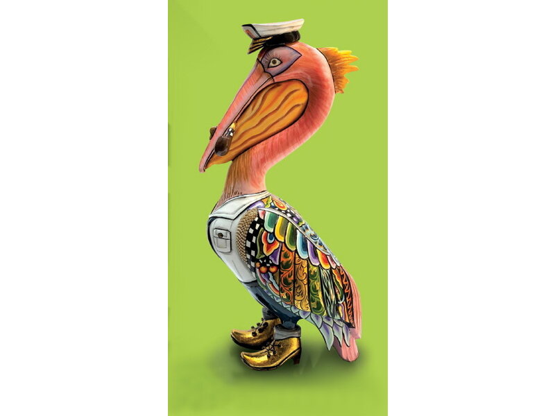 Toms Drag Bird sculpture Pelican "Petros"