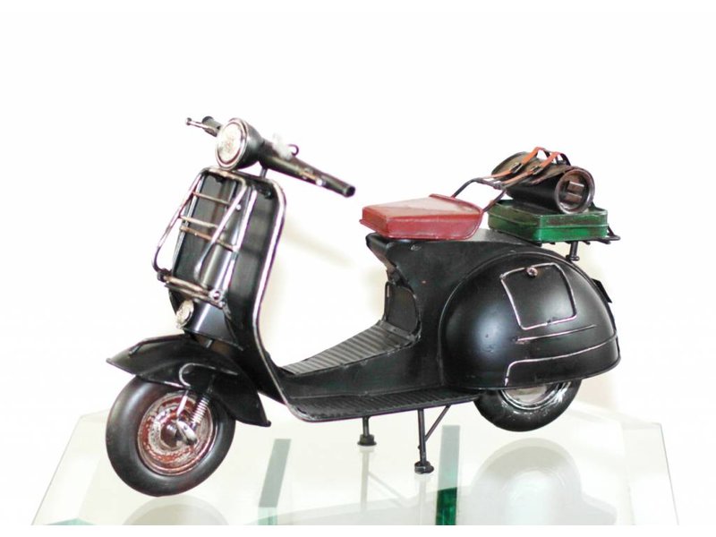 Clayre & Eef Retro Scooter marrón antiguo, metal