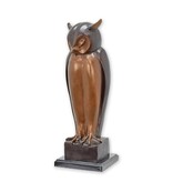 Owl sculpture in bronze