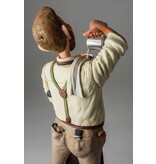 Forchino Art image of a typical barista preparing coffee