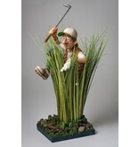 Forchino Jugador de golf en los arbustos - figurita humorística