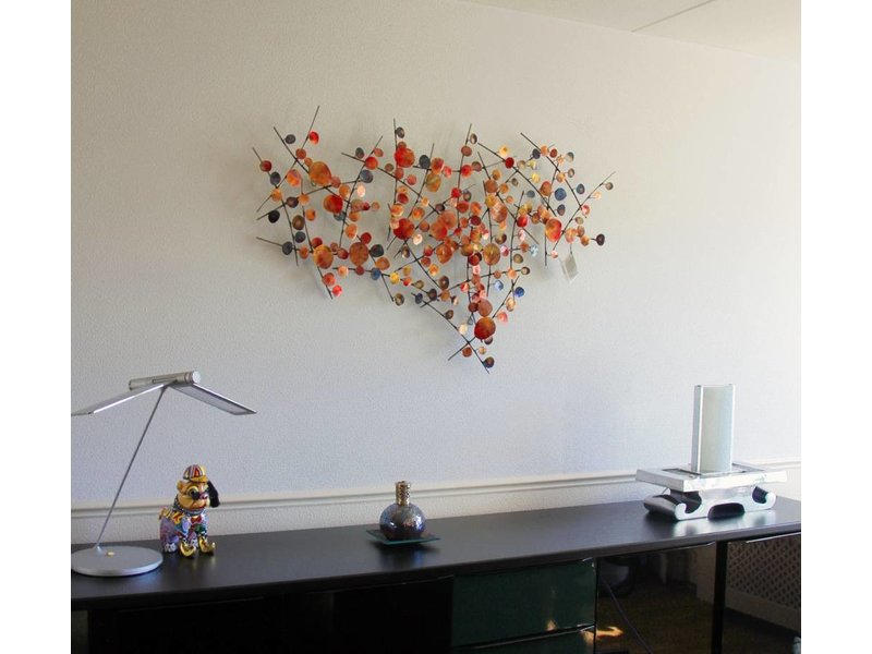 wandsculptuur Attraction, metalen wandobject C. Jeré - DecoVista
