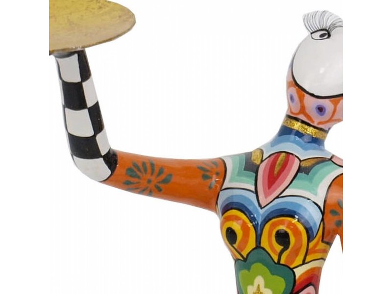 Toms Drag Escultura de acróbata sentado