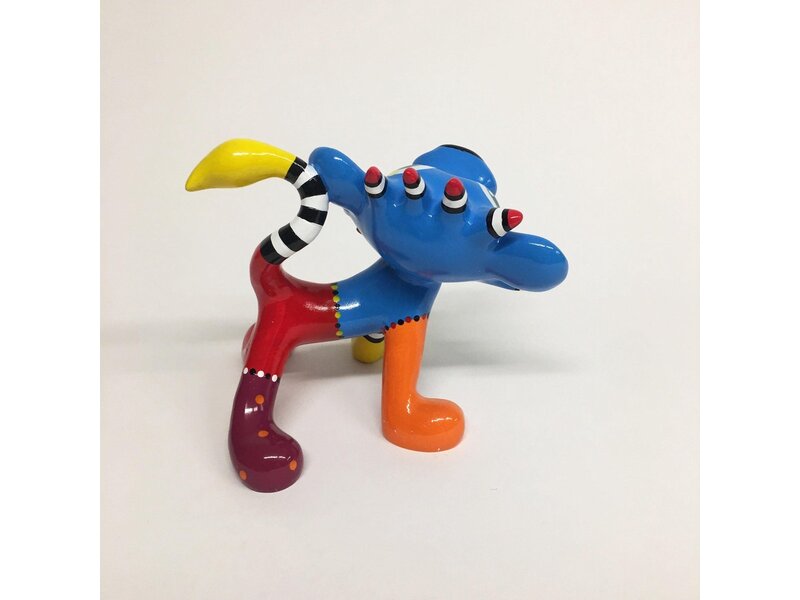 Jacky Art kleurrijk sculptuur Leeuw Loekie
