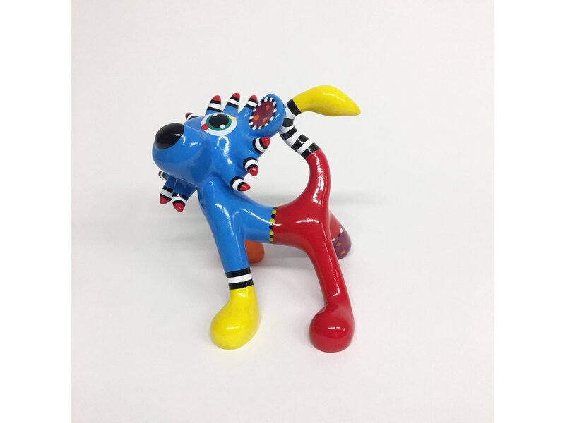 Jacky Art kleurrijk sculptuur Leeuw Loekie